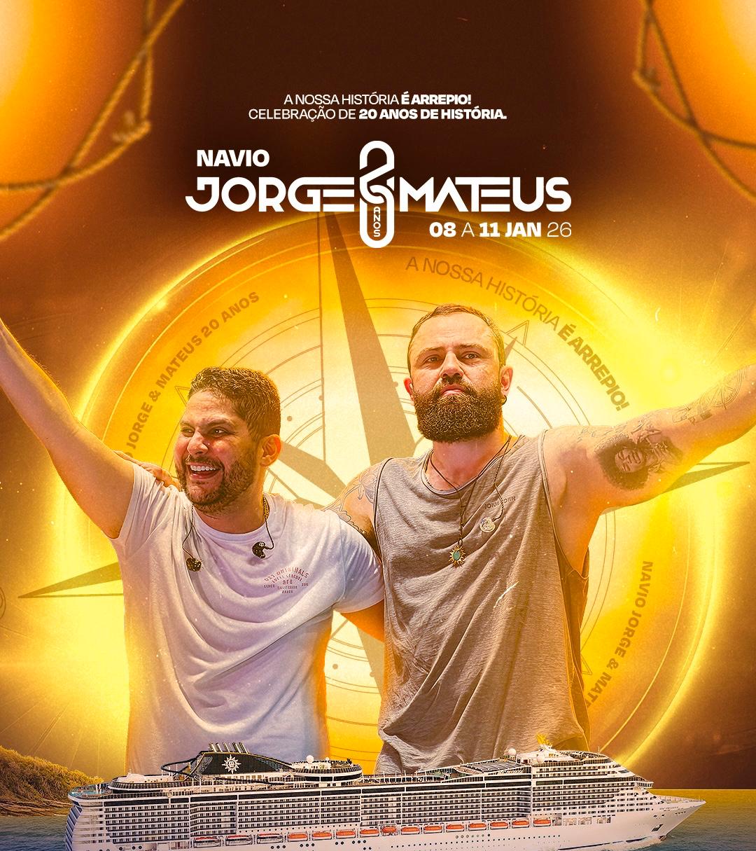 Promoação E Jorge &Amp; Mateus Anunciam O Navio Da Dupla Em Janeiro De 2026 2 Promoação E Jorge &Amp; Mateus Anunciam O Navio Da Dupla Em Janeiro De 2026 - Foto: Divulgação