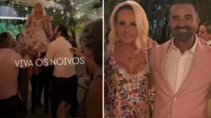 Ana Maria Braga se casa com Fábio Arruda em cerimônia íntima