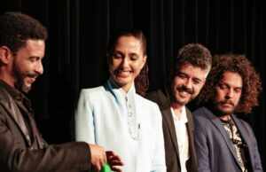 Alexandre Amador e Camila Pitanga, na estreia do curta ” Samba do Infinito”, no Festival de Cannes