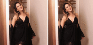 Wanessa Camargo surge de lingerie em campanha