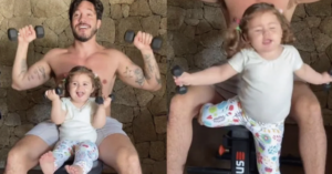 Eliezer mostra acidente doméstico da filha Lua Di Felice
