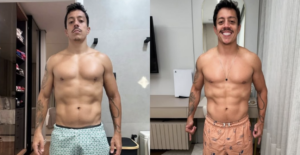 “Projeto noivo do ano”: Renato Albani surpreende seguidores com novo shape