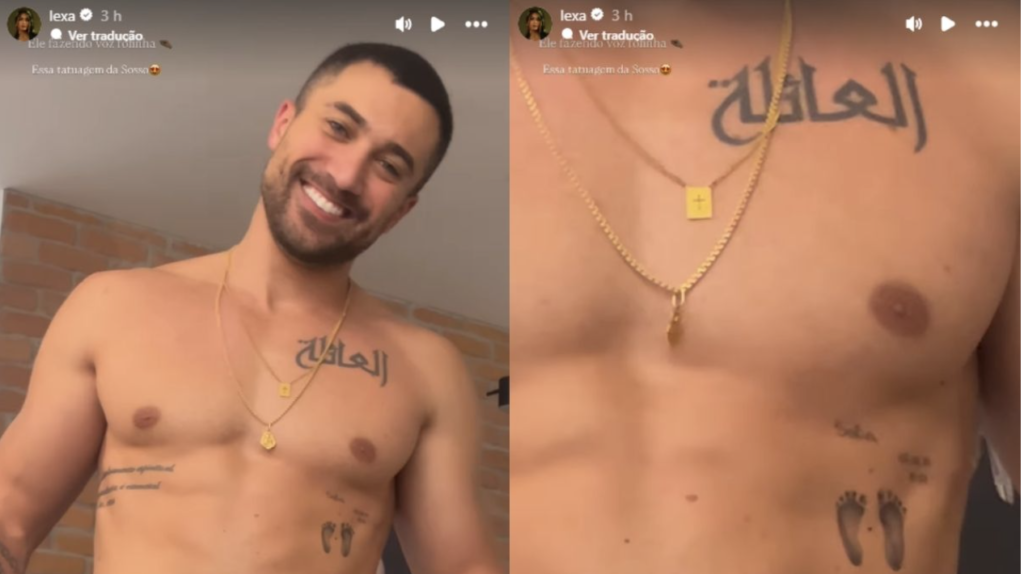 Ricardo Vianna homenageia filha com tatuagem tocante e emociona Lexa nas redes sociais Ricardo Vianna homenageia filha com tatuagem tocante e emociona Lexa nas redes sociais - Foto: instagram