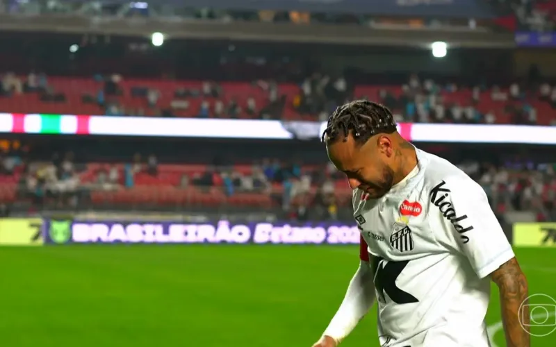 Neymar Jr chora após goleada de 6 a 0 do Santos contra o Vasco e desabafa: “Vergonha total”