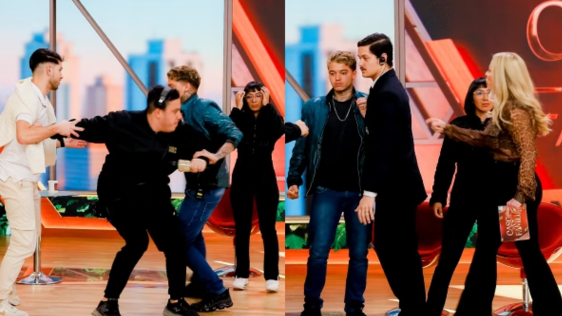 Homem agride ex-namorada durante gravação do programa Casos de Família no SBT - Foto: SBT