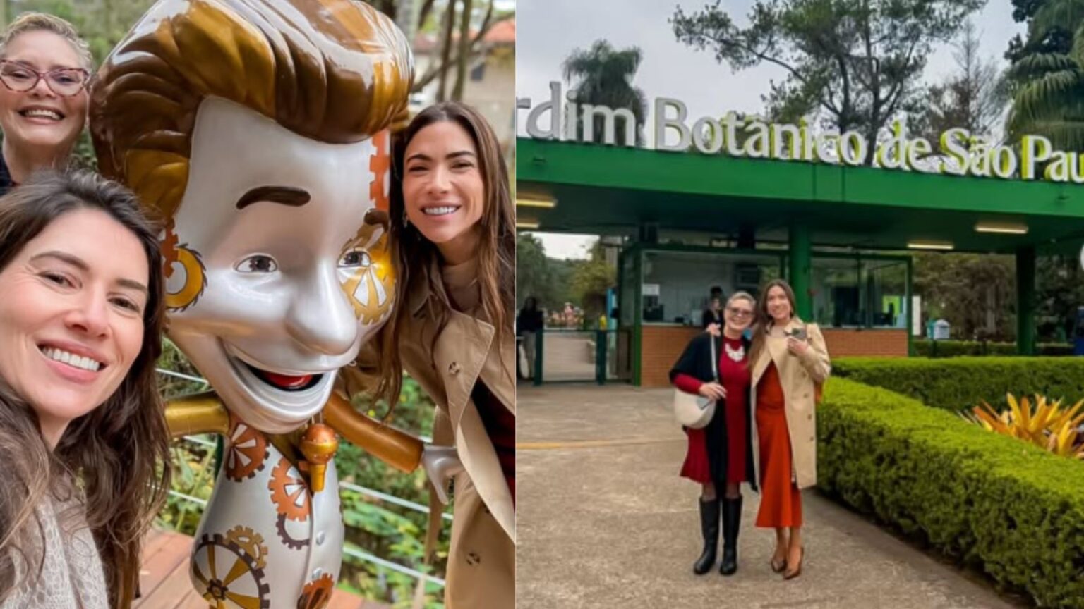 Patrícia Abravanel visita exposição em homenagem a Silvio Santos no Jardim Botânico