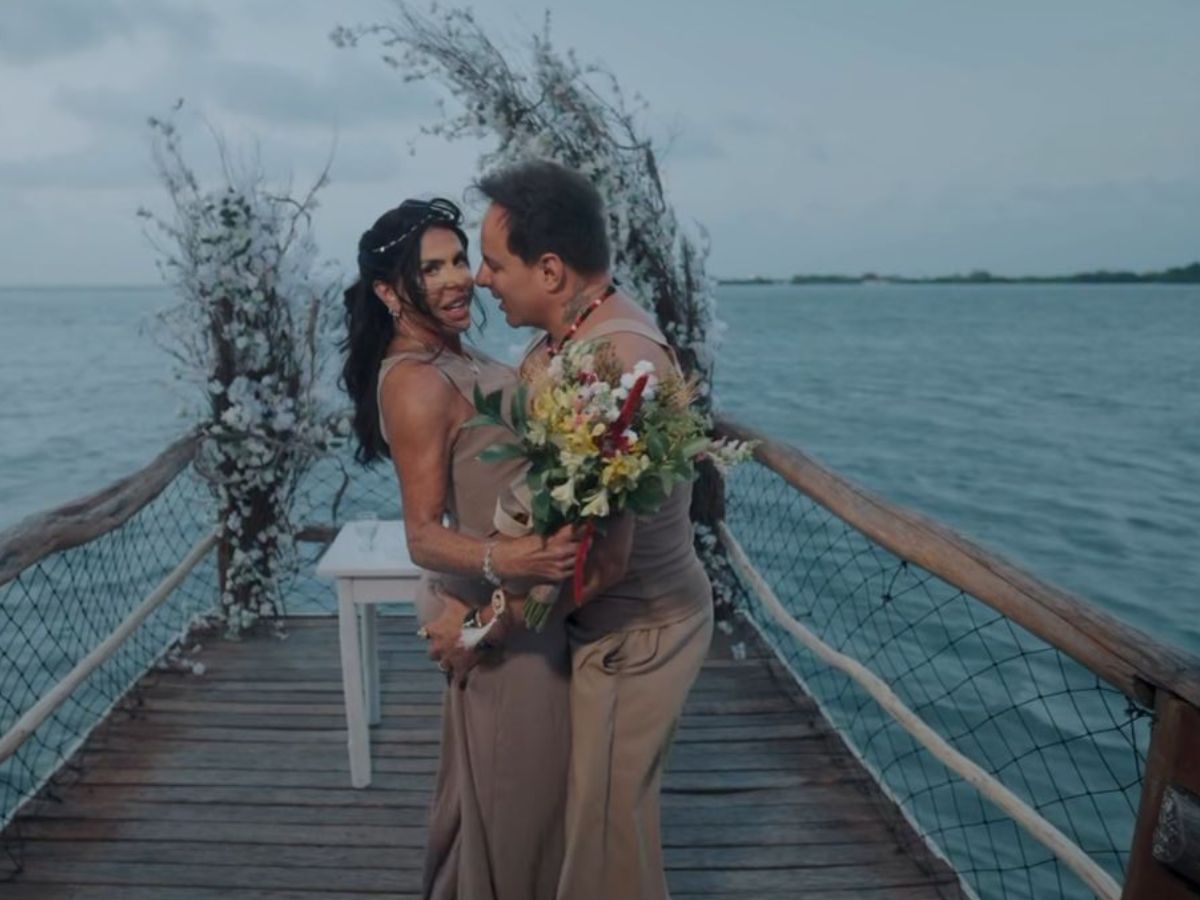 Gretchen e Esdras de Souza renovam votos em cerimônia romântica à beira-mar no Pará 3 Gretchen e Esdras de Souza renovam votos em cerimônia romântica à beira-mar no Pará