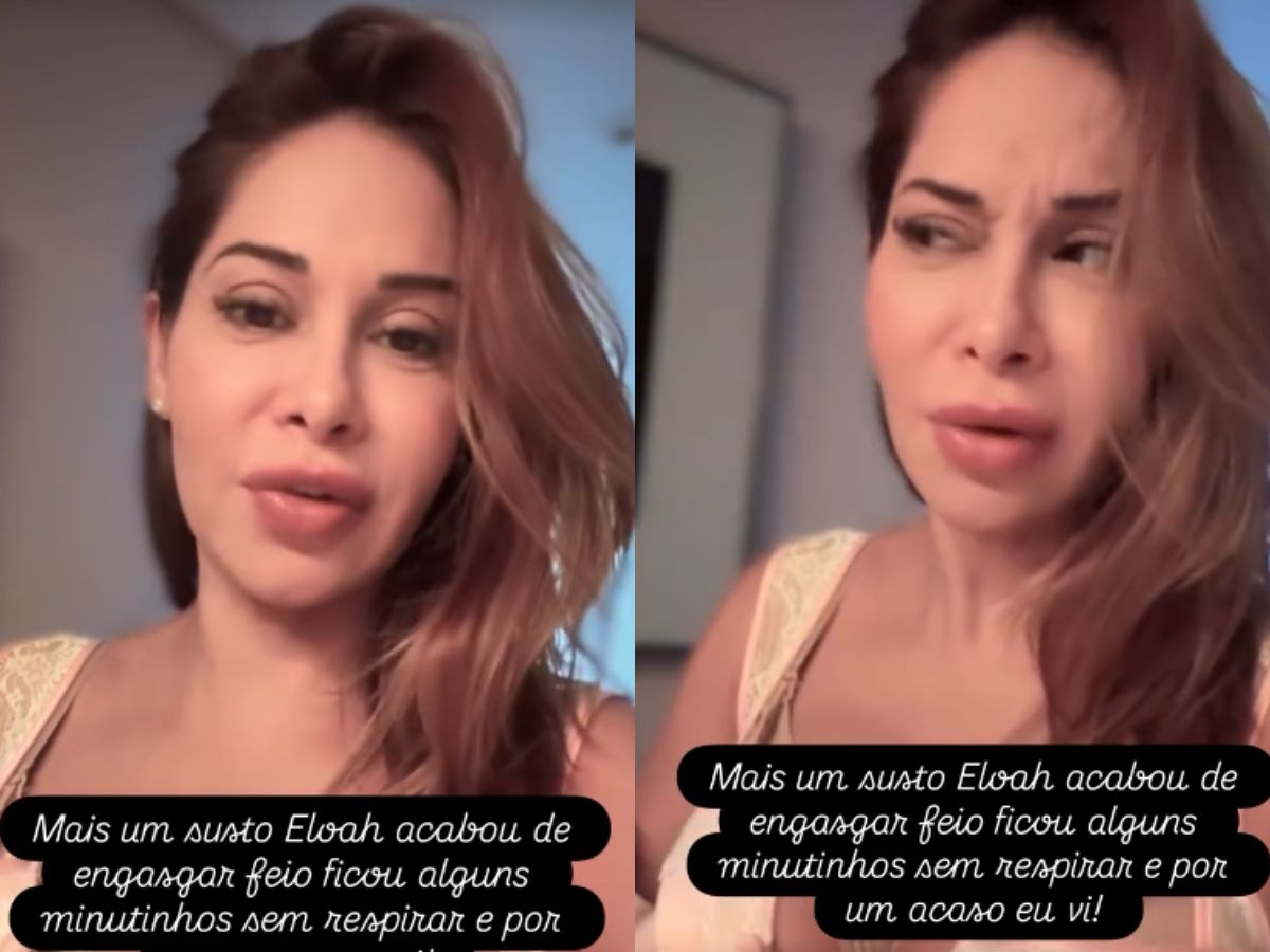 Maíra Cardi relata susto com engasgo da filha recém-nascida e faz alerta aos pais