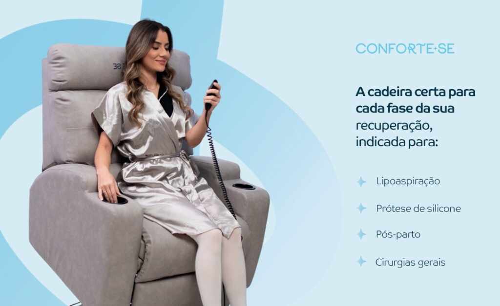 Poltrona para locação de pós-cirúrgico em São Paulo: Conforte-se amplia o conforto na recuperação