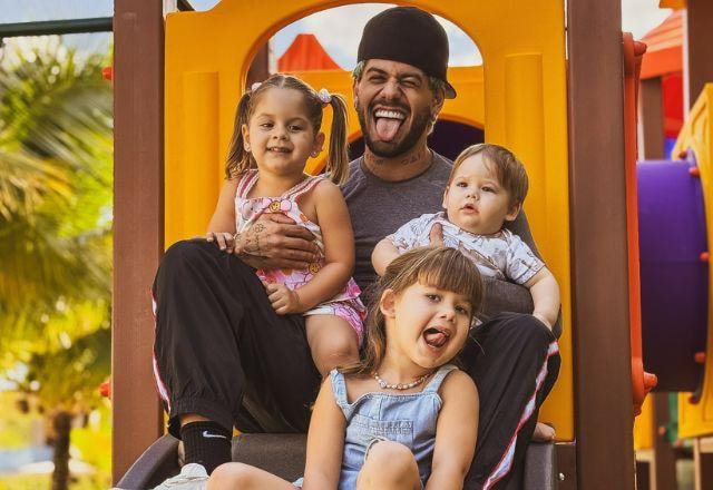 Zé Felipe e filhos - Foto: instagram