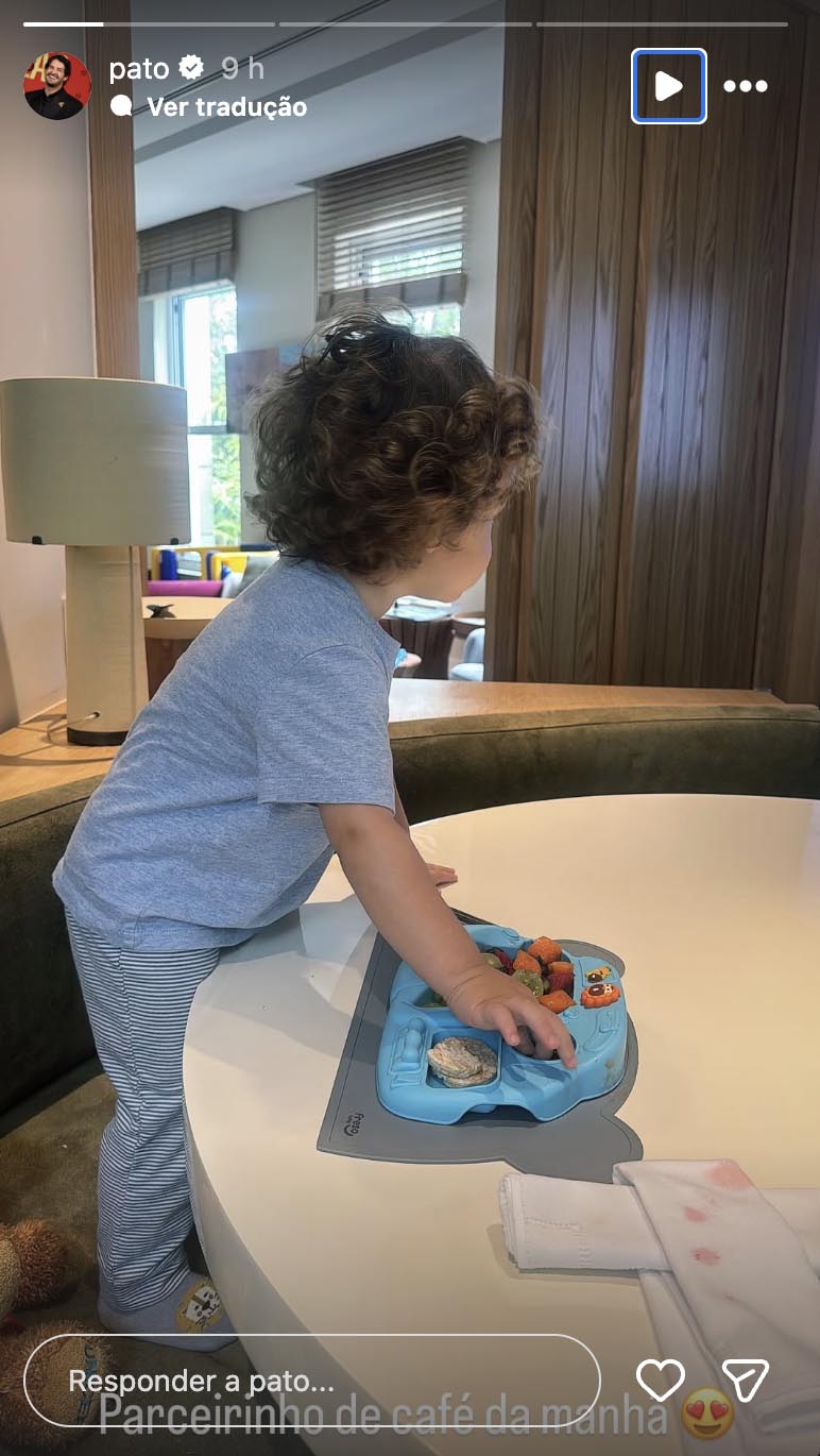 Benjamin, filho de Alexandre Pato e Rebeca Abravanel - Foto: Reprodução / Instagram