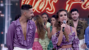 Nicole Bahls e Allan Souza Lima deixam a Dança dos Famosos