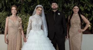 Sylvia Design se emociona no casamento do filho José Alexandre com Giovanna Alves em noite memorável