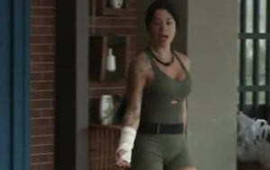 Rayane Figliuzzi aparece com braço enfaixado após briga com Saory em “A Fazenda 17”