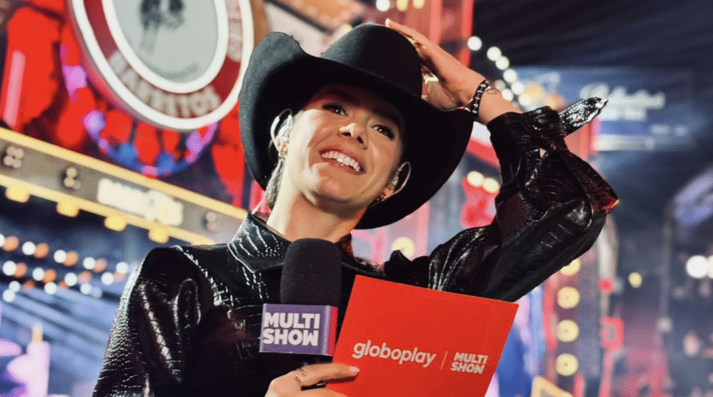 Marina Fabris, apresentadora oficial da etapa final no Caldas Country - Foto: Access / Divulgação