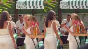 Ex de Tata Estaniecki, Júlio Cocielo marca presença em festa de 32 anos da influenciadora