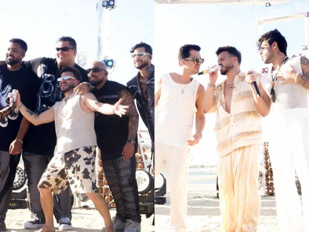 Matheus Fernandes reúne Menos é Mais, Hugo e Guilherme, Felipe Amorim e Kevin O Chris em gravação de DVD na Lagoa do Cauípe