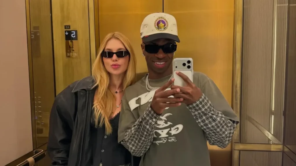 Virginia dá lance milionário em leilão por momento com Vini Jr