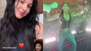 Ana Castela enfrenta temporal em Assis, no interior de São Paulo