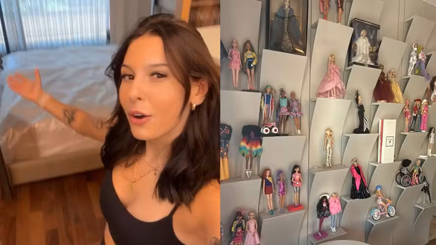 Ana Castela impressiona seguidores ao mostrar coleção de bonecas Barbie