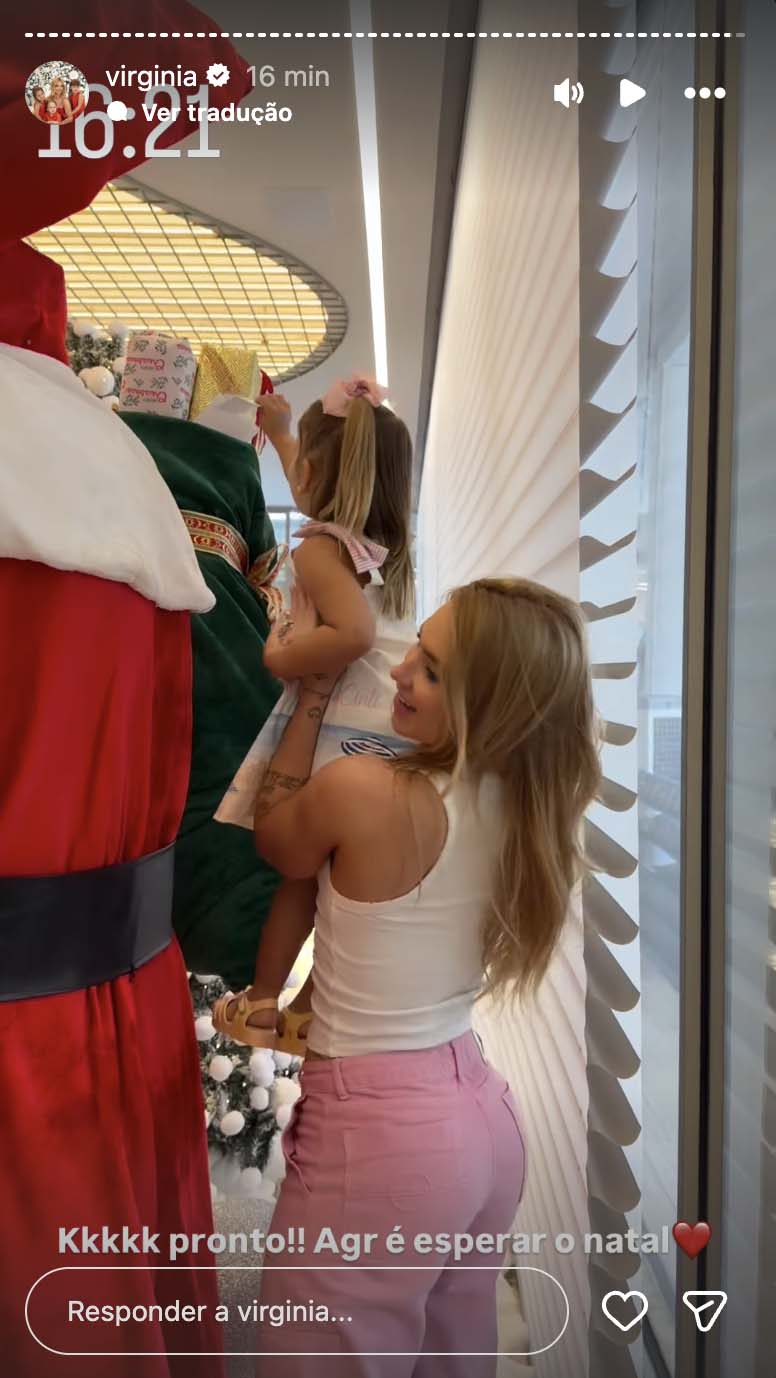 Virginia com as filhas - Foto: Reprodução / Instagram