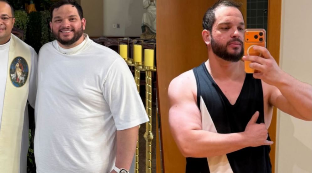 Felipe, dupla de Rodrigo, perde 50 kg em 7 meses após receber conselho de Henrique e mudar hábitos