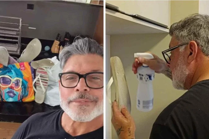 Alexandre Frota recolhe Havaianas descartadas e doa chinelos após boicote político