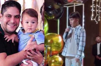 Filho de Jorge, da dupla com Mateus, surpreende ao cantar na escola - Foto: Instagram