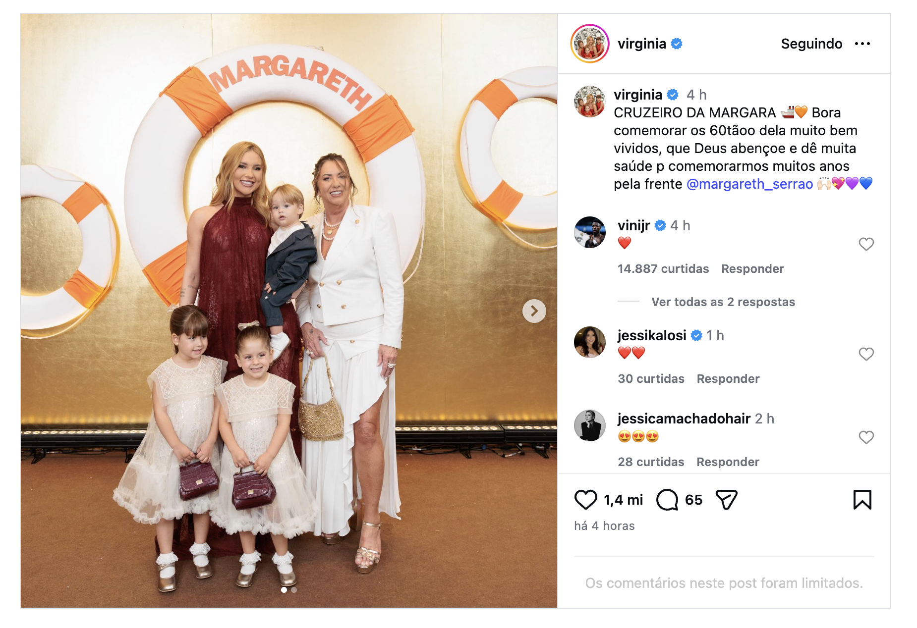 Virgínia Fonseca chama atenção ao chegar à festa da mãe com bolsas de luxo ao lado dos filhos - Foto: Instagram