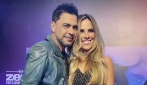 Zezé di Camargo e Wanessa no lançamento do novo projeto musical do cantor — Foto: Reprodução Instagram