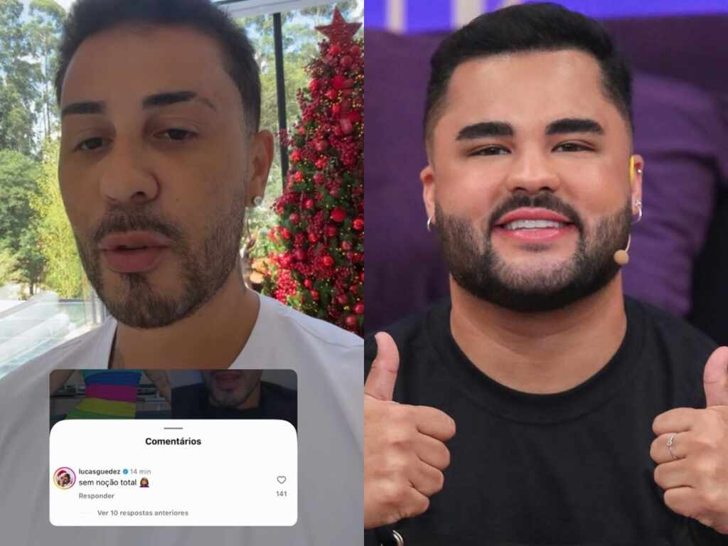 Carlinhos Maia rebate Lucas Guedez após polêmica do “brisadeiro” em festa de Natal Carlinhos Lucas