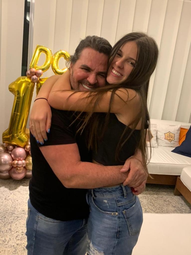 Eduardo Costa com a filha, Maria Eduarda - Foto: Reprodução / Instagram @mariaeduarda