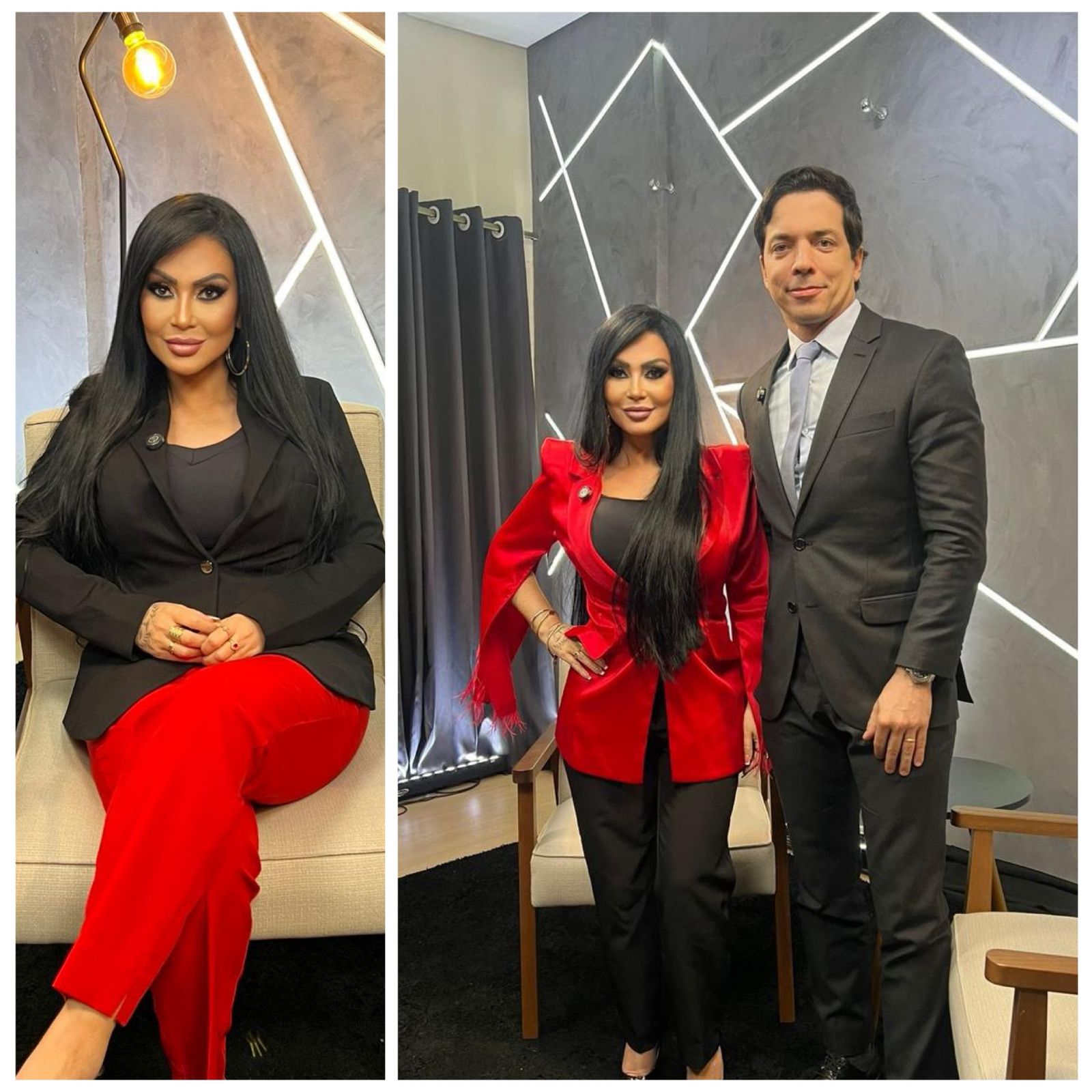 Da esquerda para a direita: à esquerda, Ana Paula Oliveira, apresentadora do programa Beleza Extrema; ao lado, o médico Marcelo Carneiro, do programa Quilos Mortais.Créditos: @anapaulaoliveira.oficial | CO Assessoria