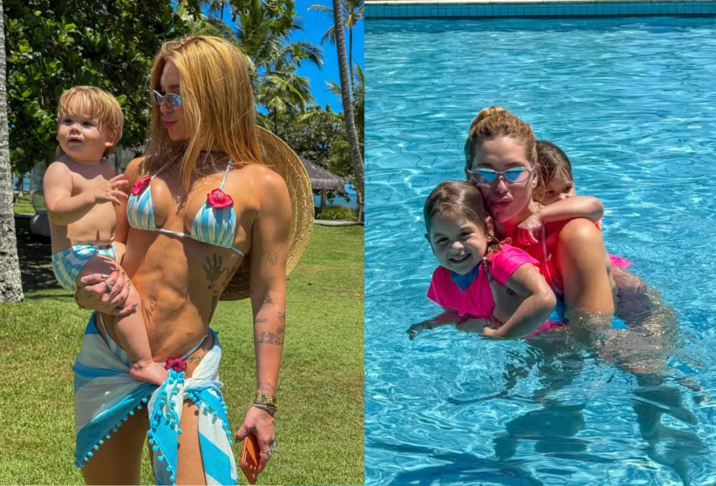 Virginia Fonseca curte tarde ensolarada em Trancoso com os filhos; vídeos e fotos
