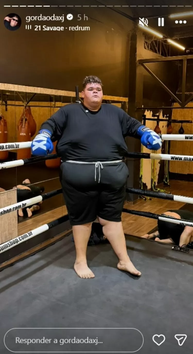 Gordão da XJ aposta no muay thai após eliminar 115 kg e reforça rotina de treinos