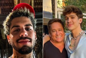 Zé Felipe radicaliza no visual, raspa o cabelo e reação da família chama atenção