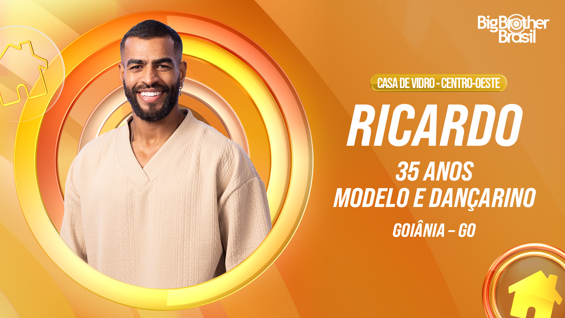 BBB 26: veja a lista oficial da Casa de Vidro e conheça todos os participantes 43 Ricardo - Foto: Globo