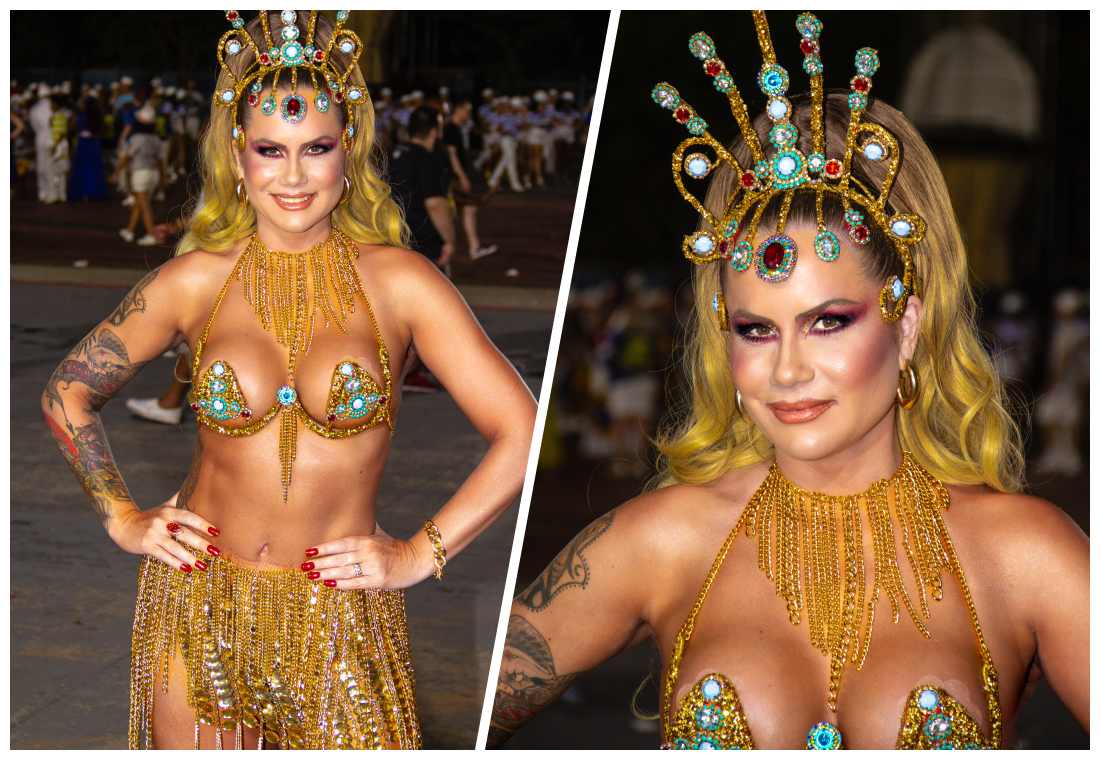 Isis Camargo faz da chuva um manifesto de amor ao carnaval no ensaio técnico do Tucuruvi 22 Isis Camargo - Crédito da Foto: Roberto Batista e Renato Cipriano / Zuleika Ferreira - Divulgação