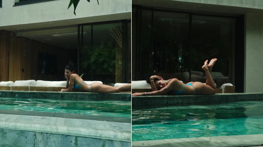 A boiadeira Ana Castela posa de biquíni à beira da piscina - Foto: Instagram