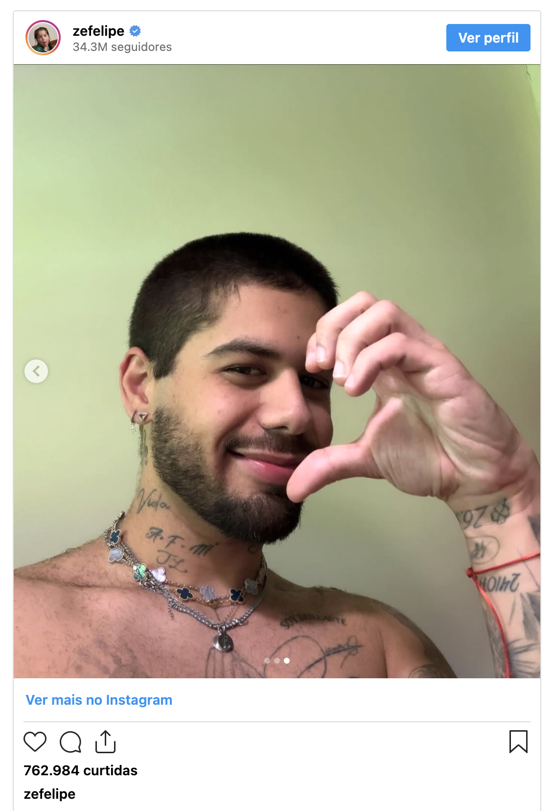 Zé Felipe raspa a cabeça após término com Ana Castela e apaga publicações do Instagram 5 Captura de Tela 2026 01 02 as 15.05.48