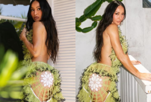 Sabrina Sato exibe corpo sarado em vestido vazado e agita Itacoatiara