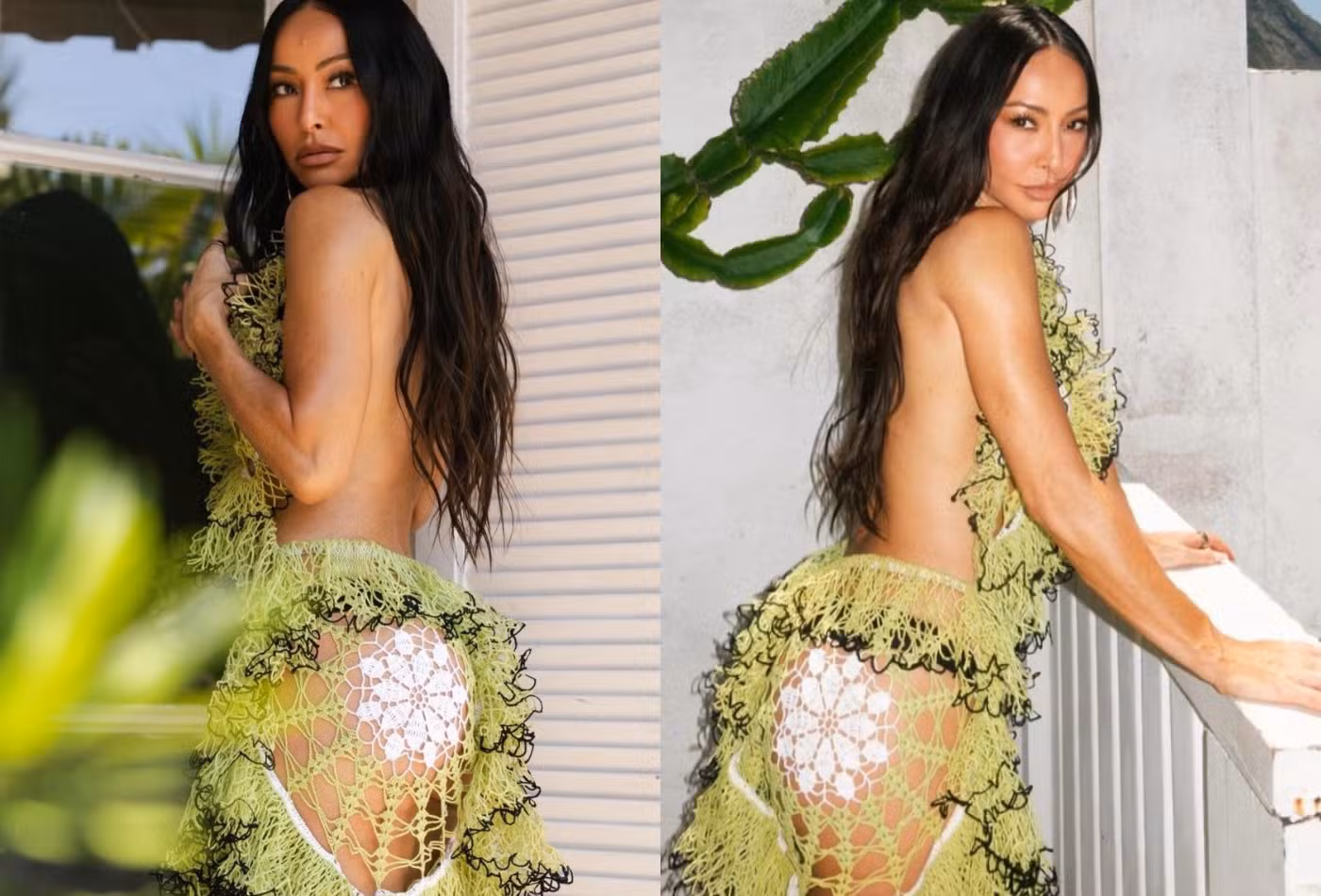 Sabrina Sato exibe corpo sarado em vestido vazado e agita Itacoatiara