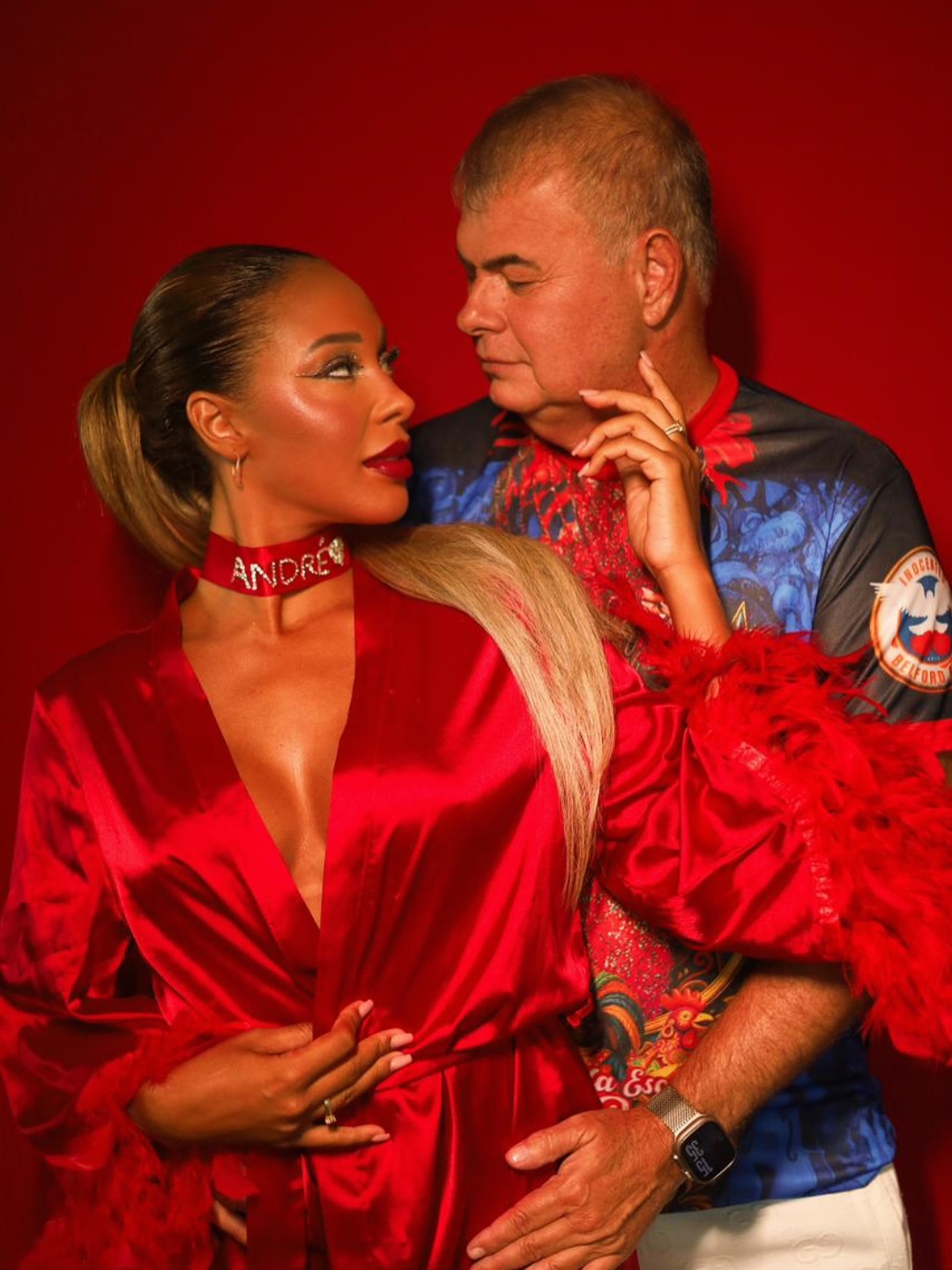 Camila Beatriz transforma homenagem ao marido em momento marcante na Sapucaí 22 camila beatriz e andre belissima