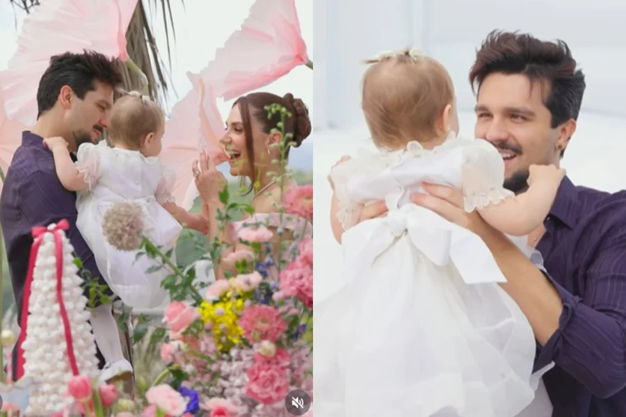 Luan Santana e Jade Magalhães celebram primeiro ano da filha Serena em festa especial - Foto: Instagram
