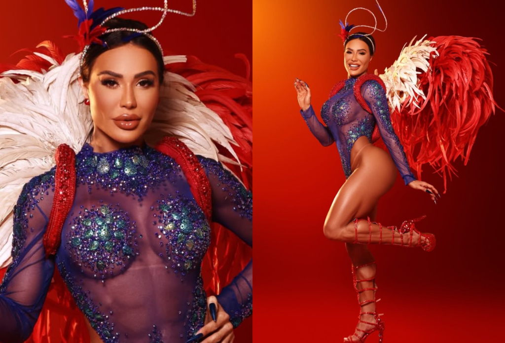 De body cavadíssimo, Gracyanne Barbosa exalta retorno à Sapucaí após lesão séria no joelho