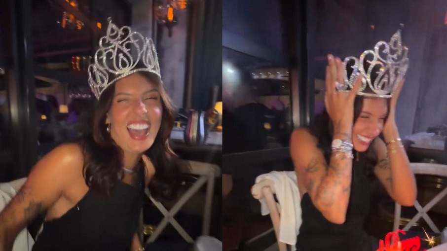 Ana Castela comemora 5 anos de carreira em festa nos EUA e surge de coroa