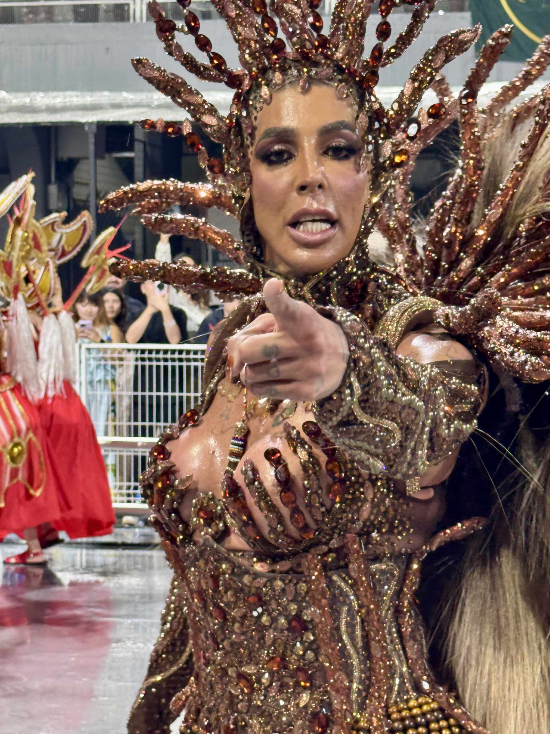 Pepita brilha como rainha de bateria da Unidos de São Lucas no Carnaval 2026 - Foto: Renato Cipriano 