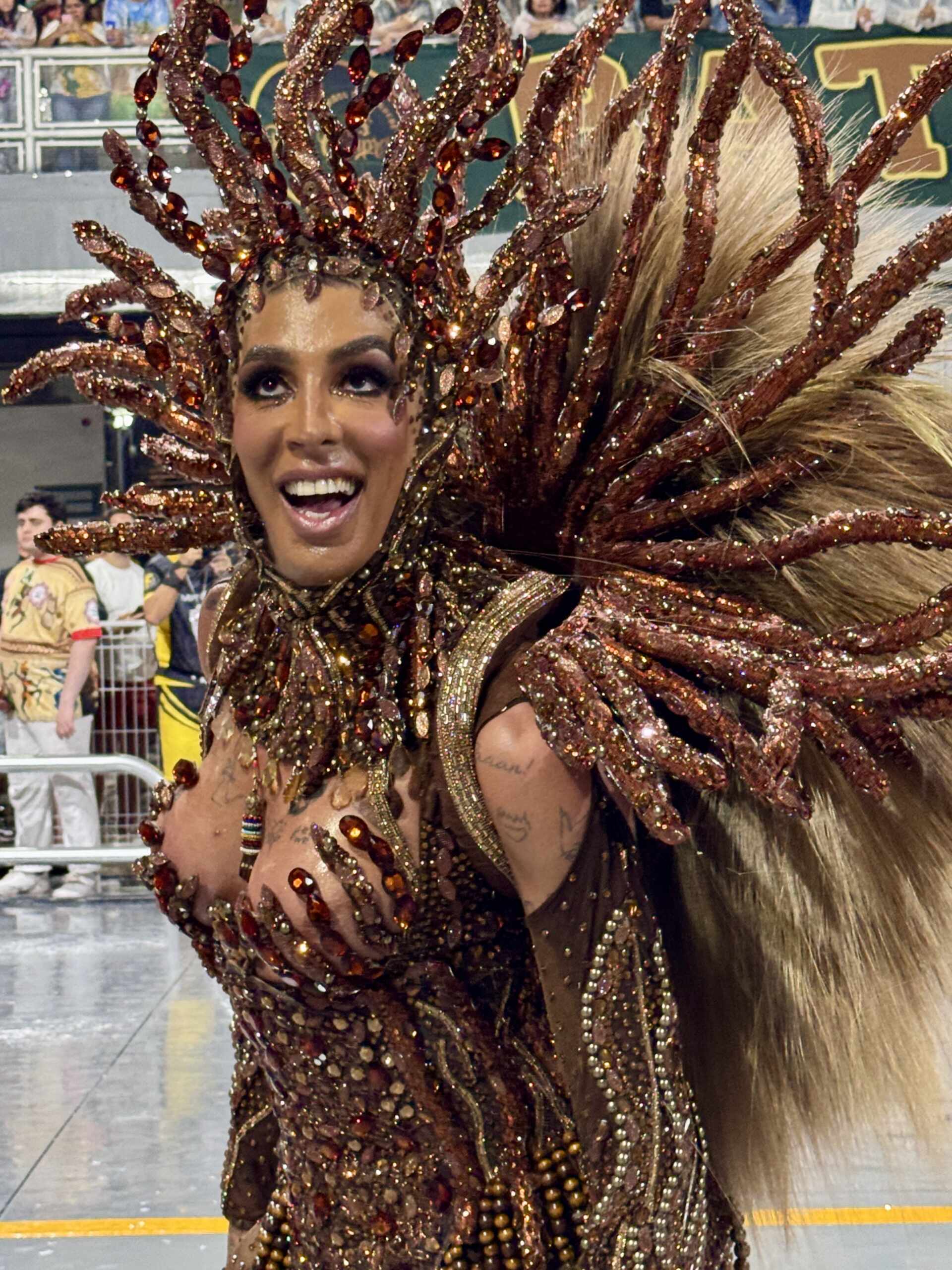 Pepita brilha como rainha de bateria da Unidos de São Lucas no Carnaval 2026 - Foto: Renato Cipriano 