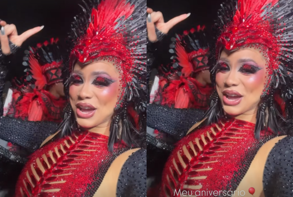 Lexa celebra aniversário no Sambódromo durante Desfile das Campeãs em SP - Foto: Instagram