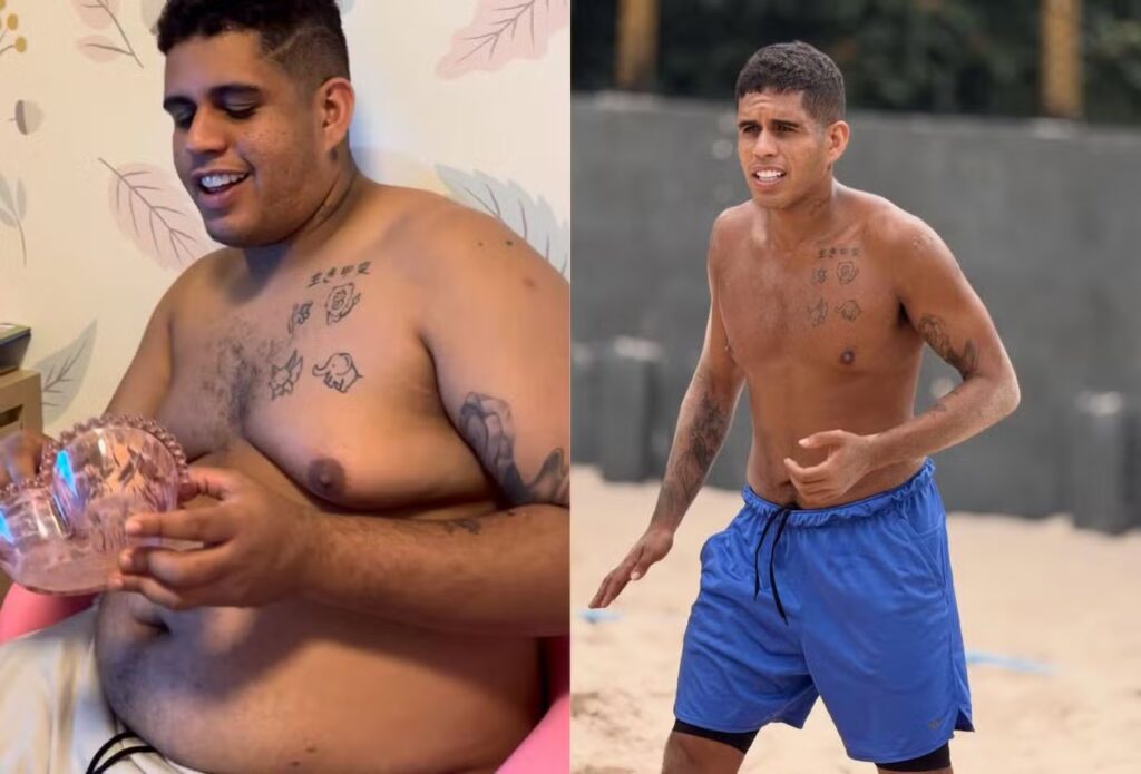 Gaab impressiona ao mostrar antes e depois após perder 20 kg - Foto: Instagram